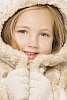 Little girl in winter coat