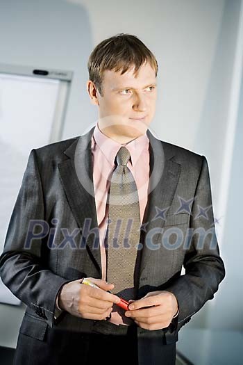 Businessman standing