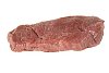 Raw red meat on a white background