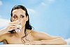 Woman drinking water