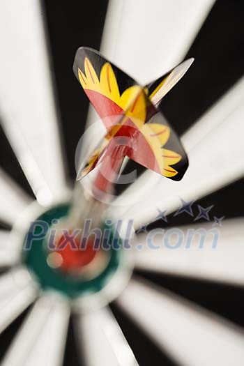 Dart in the bullseye Dart in the bullseye