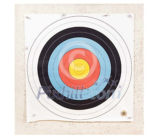Picture of a arrow target sheet