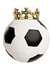 Football with crown on it