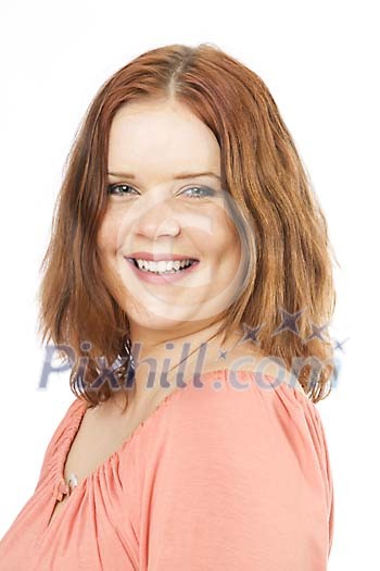 Portrait of a woman smiling Portrait of a woman smiling