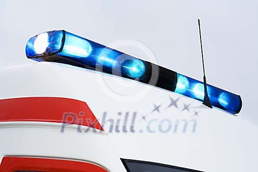 Ambulance lights activated Ambulance lights activated