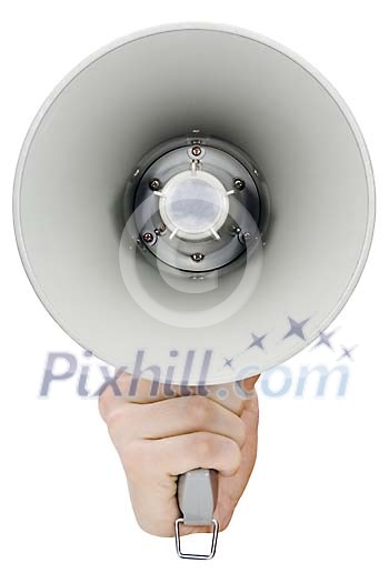 Megaphone on a white background