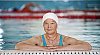 Older woman in the pool