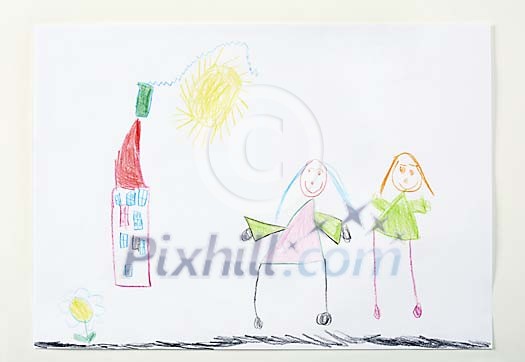 Childs drawn picture
