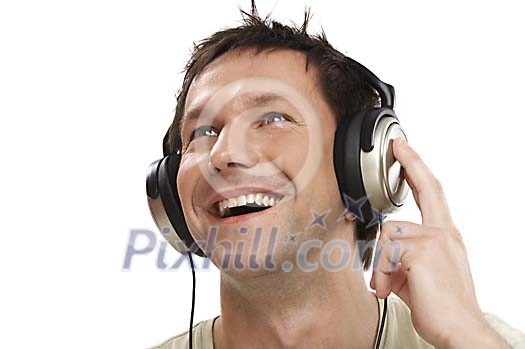 Man listening to the music