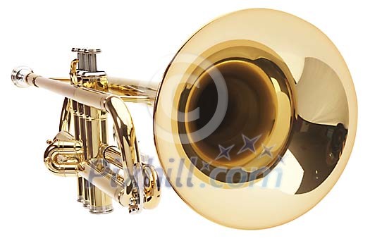 Closeup of the trumpet