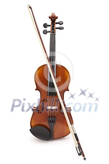 Closeup of the violin and the spring Closeup of the violin and the spring