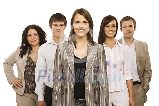 Group of business people standing Group of business people standing