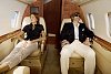 Couple resting in the jet