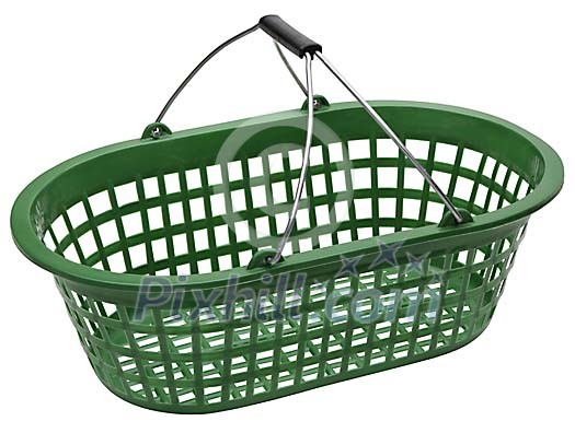 Isolated shopping basket