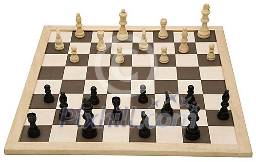 Isolated chessboard Isolated chessboard