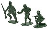 Isolated toy soldiers