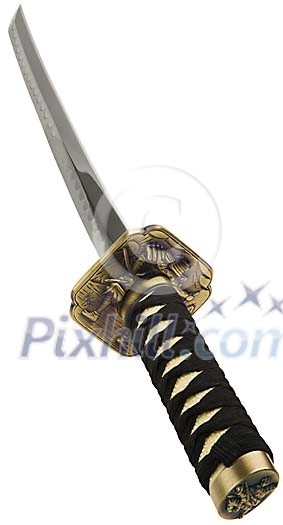Isolated samurai sword Isolated samurai sword