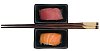 Isolated sushi dish