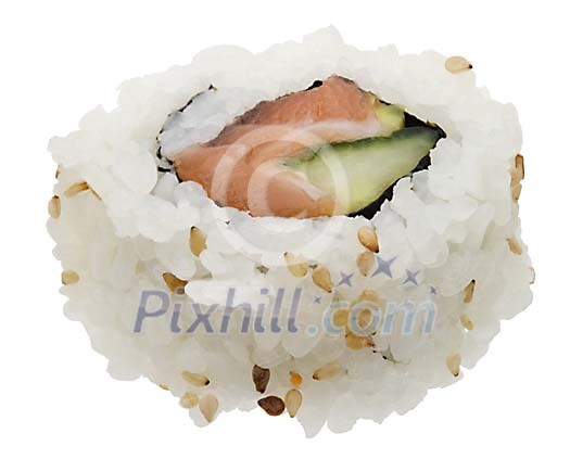 Isolated piece of sushi Isolated piece of sushi