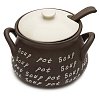 Isolated soup pot