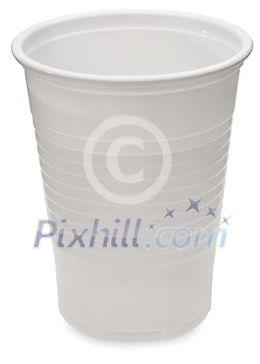 Clipped plastic cup Clipped plastic cup