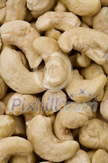 Background of cashew nuts