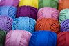 Background of different coloured yarn