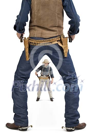 Cowboys pulling their guns Cowboys pulling their guns