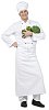 Isolated man dressed as chef