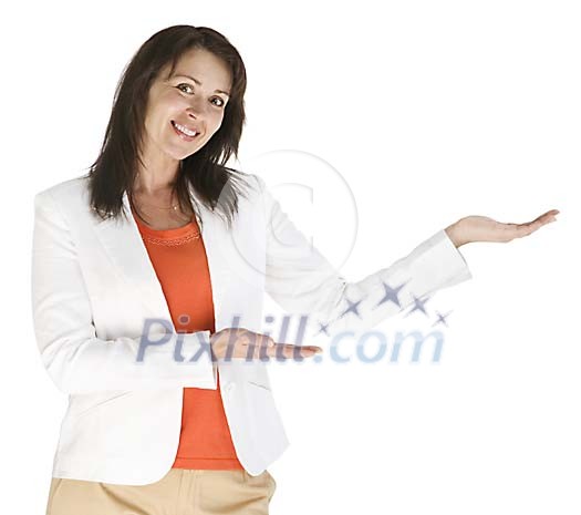 Woman representing something Woman representing something