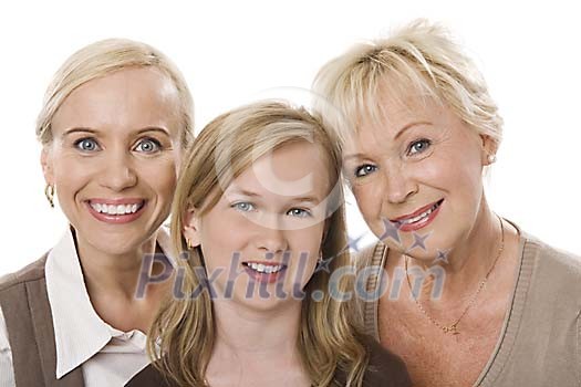 Three different aged females