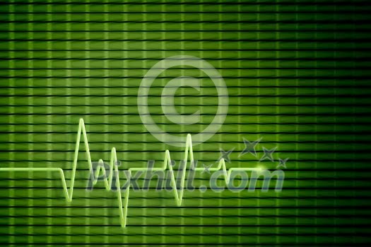 Background of a heart beat monitor line