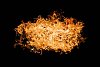 Background of a fireball on a black background