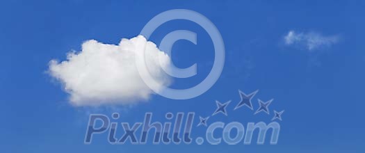 Cloud on a blue sky Cloud on a blue sky