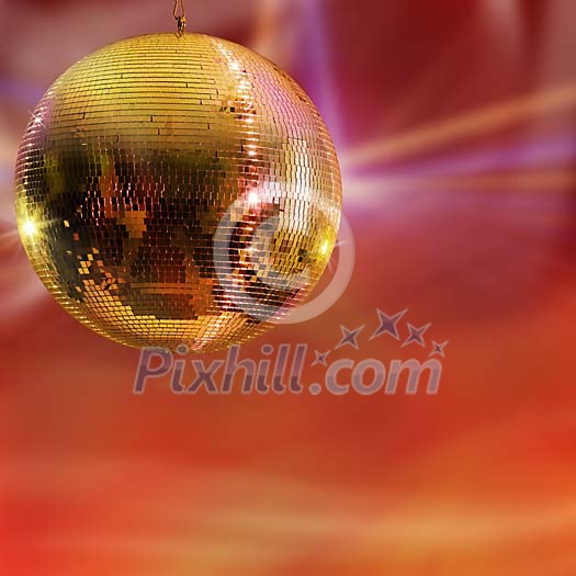 Glittering mirror ball background