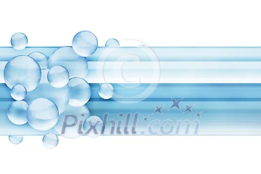 Bubbling blue background