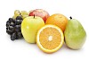 Selection of fruits with clipping path