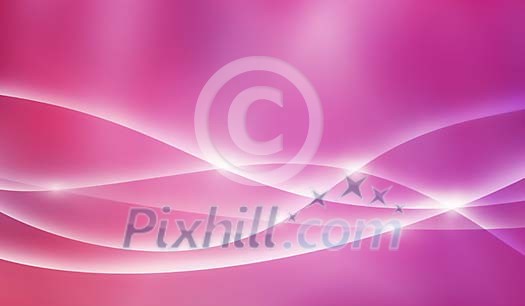 Sparkling waves on a pink background
