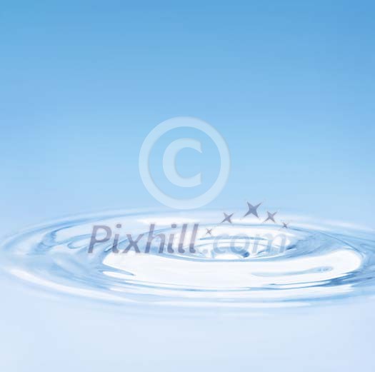 Blue water circle Blue water circle