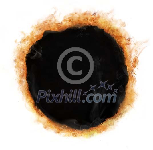 Burning hole
