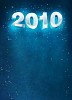 2010 in a blue background