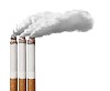 Three cigarettes as chimneys