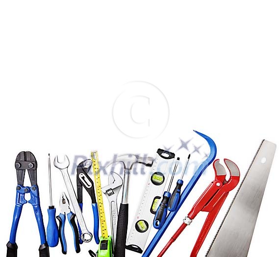 Group of tools with clipping path