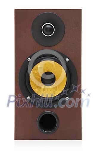 Brown speaker with clipping path Brown speaker with clipping path