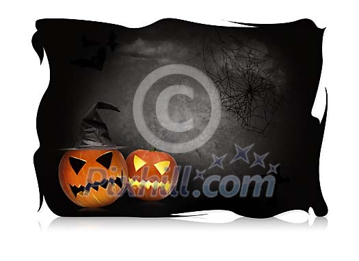 Clipped halloween card Clipped halloween card