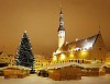 Winter in snowy Tallinn, Estonia