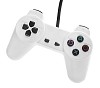 Clipped white game console