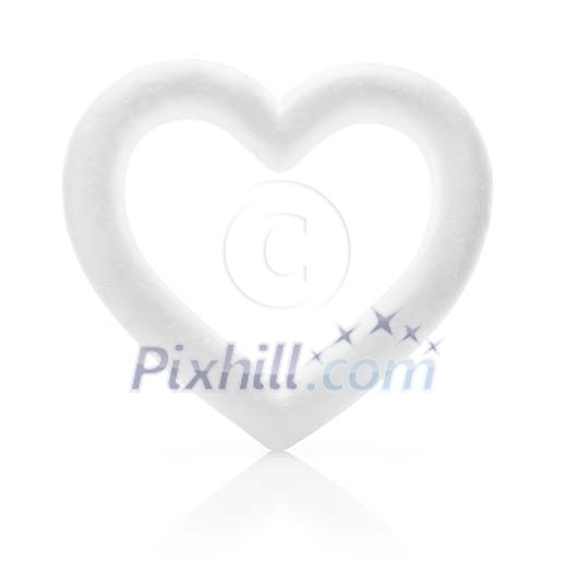 Clipped white heart Clipped white heart