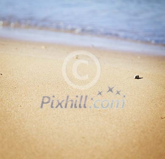 Sand beach and sea Sand beach and sea