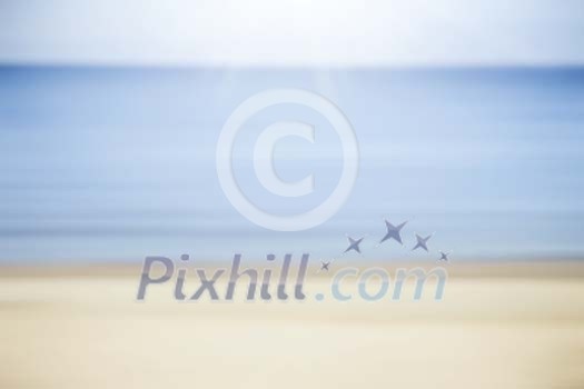 Defocused beach